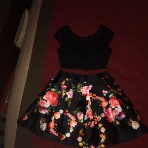 Two Piece Homecoming Dress for Juniors